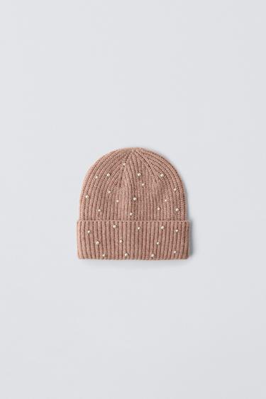 GORRO PUNTO PERLAS - Rosa de Zara