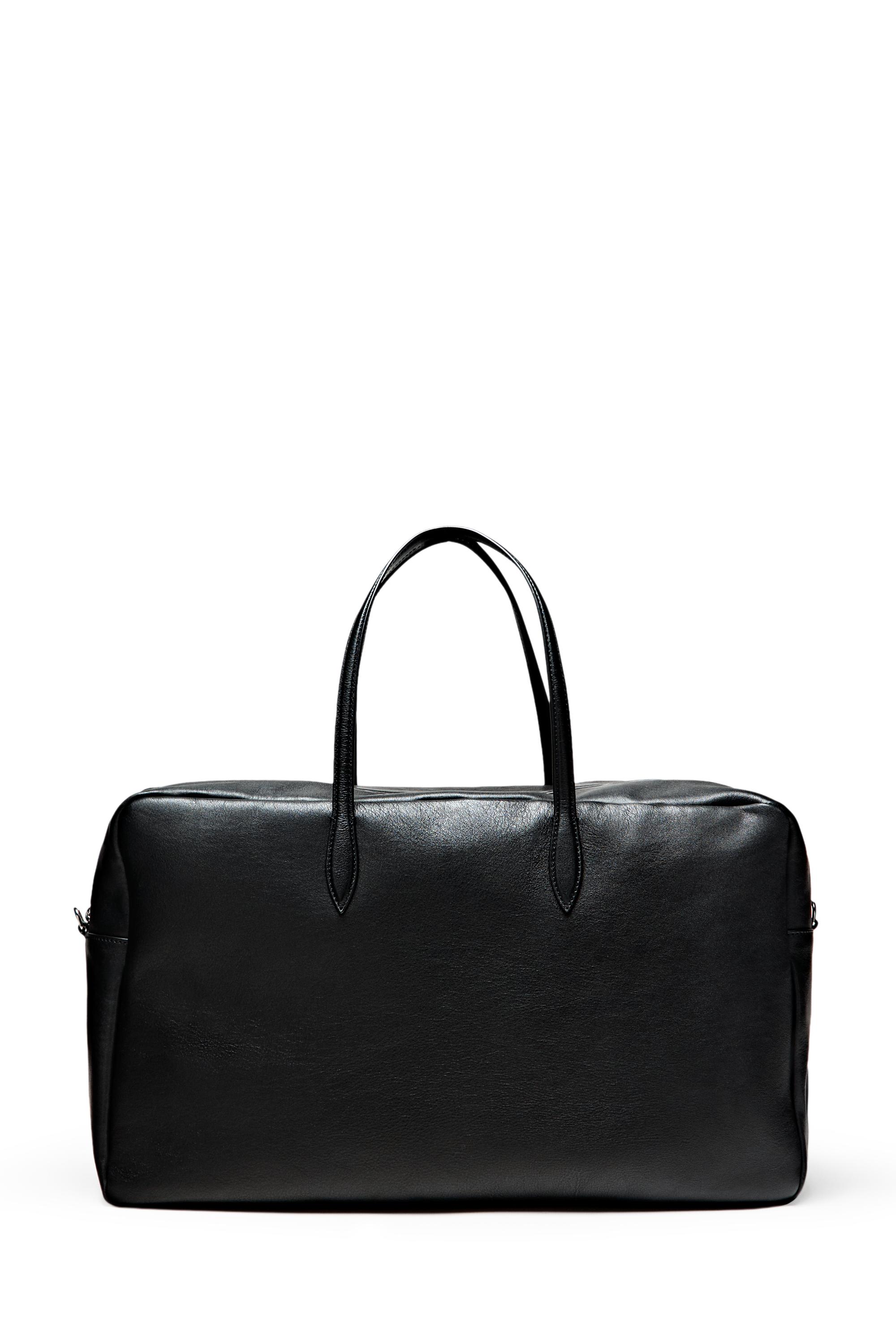 XL duffle bag in Nappa leather - Black | ZARA United States