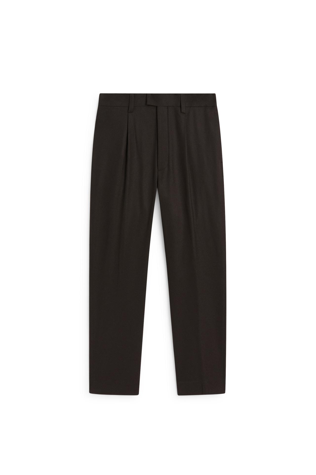 Wool blend darted suit pants - LIMITED EDITION — Dark brown