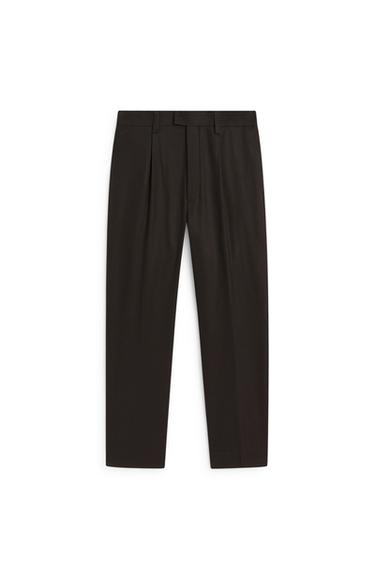 Wool blend darted suit pants - LIMITED EDITION — Dark brown 2