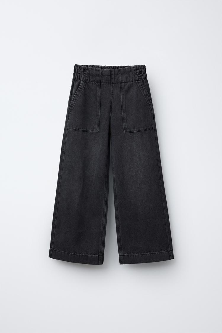 ポケット リラックスフィットデニムパンツ - ブラック | ZARA Japan / 日本 