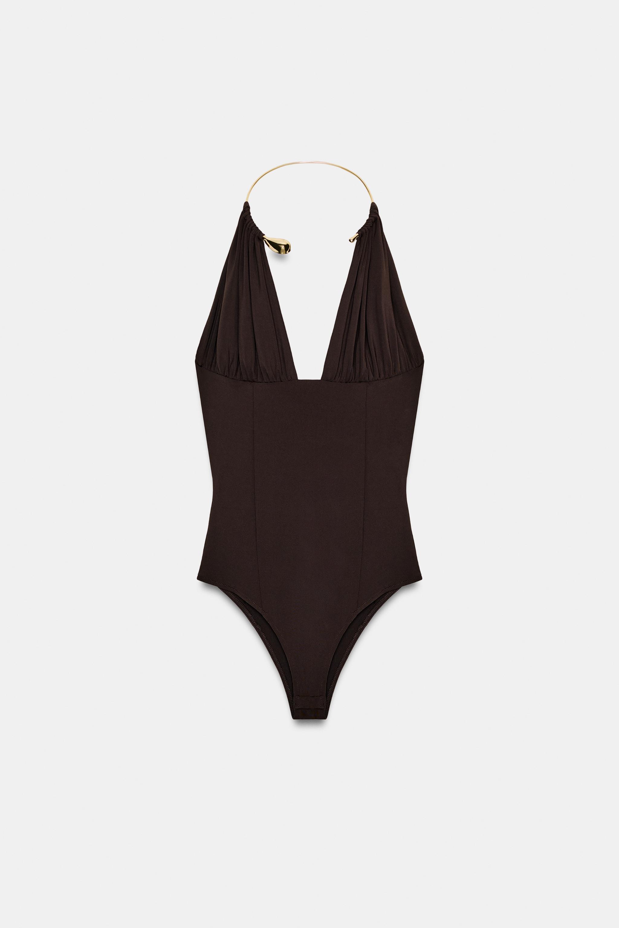 CHOKER POLYAMIDE BODYSUIT