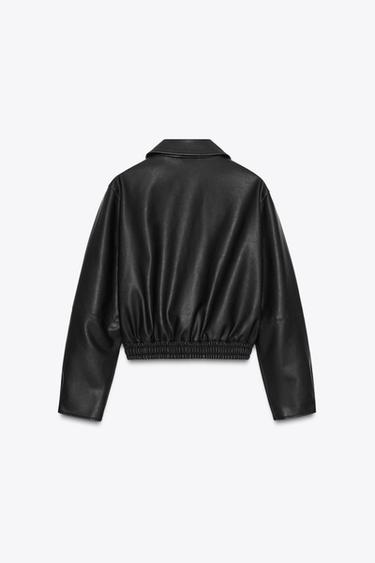 FAUX LEATHER JACKET - Black by Zara