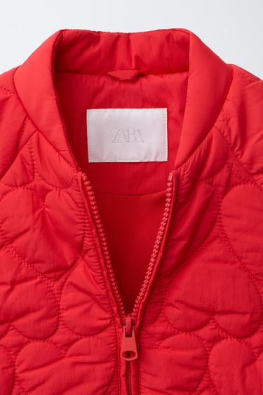 BLOUSON MATELASSÉ CŒURS - Rouge de Zara - Image 7