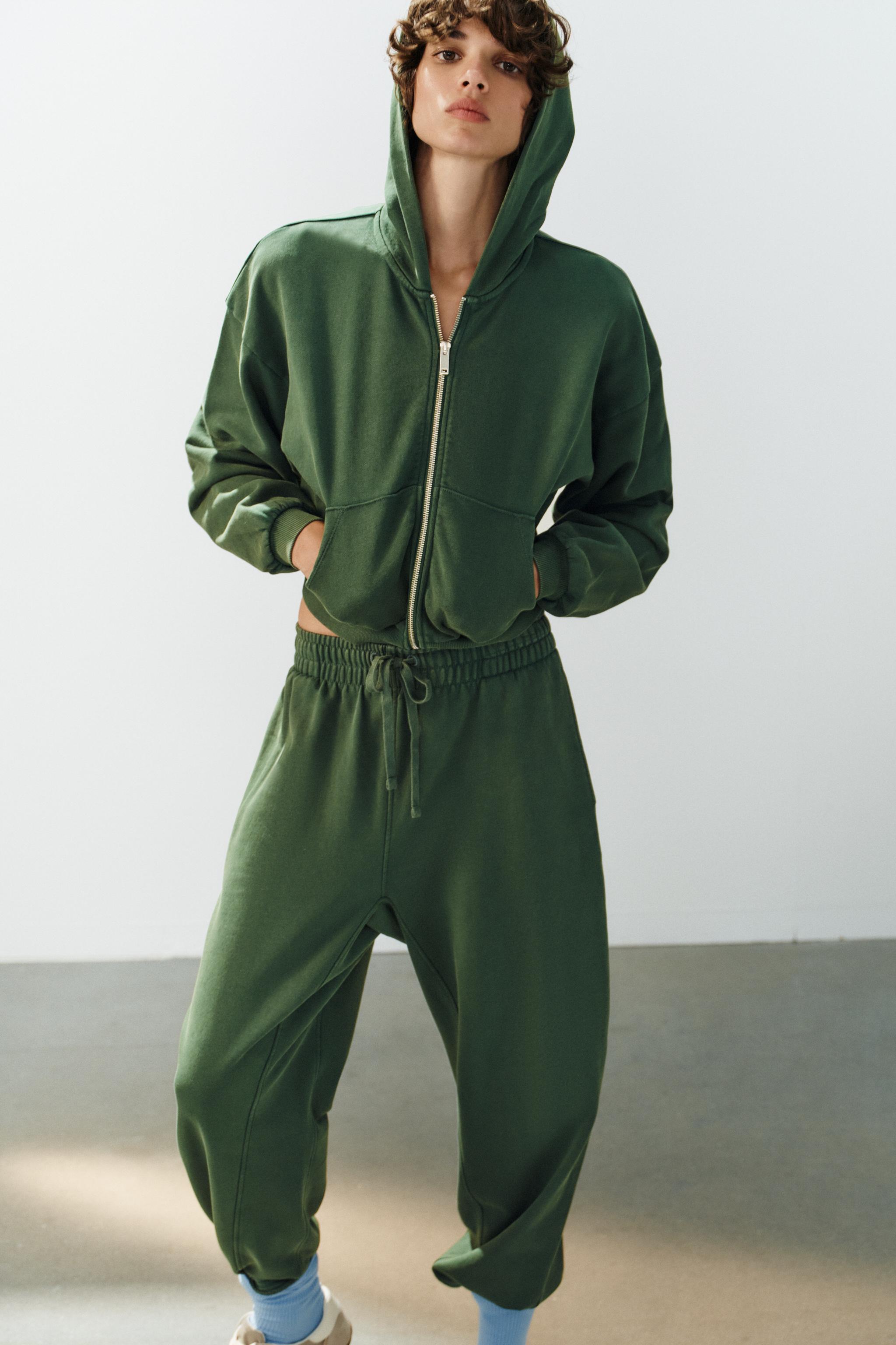 Женские брюки Zara WASHED EFFECT PANTS — фото 2