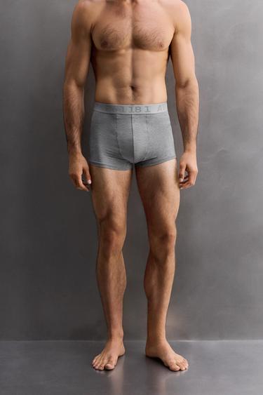 3-PACK OF COMBINATION BOXERS - Grey marl by Zara - Image 1