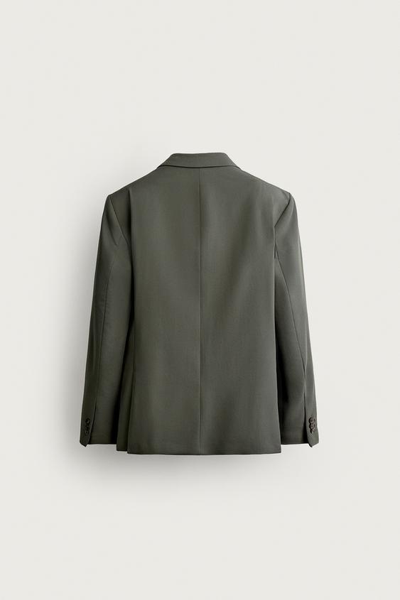 コンフォート ダブルブレストスーツブレザー - グリーン | ZARA Japan 