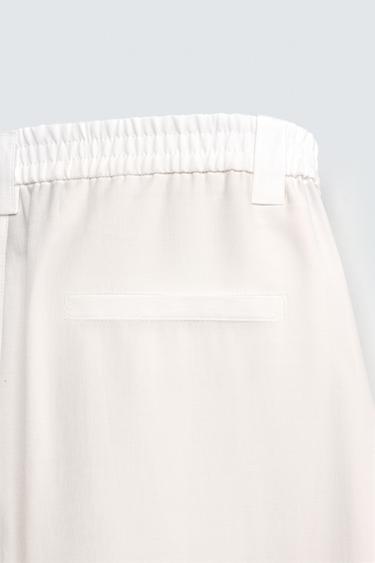 FLOWING TROUSERS WITH SIDE PLEATS - White by Zara - Image 10