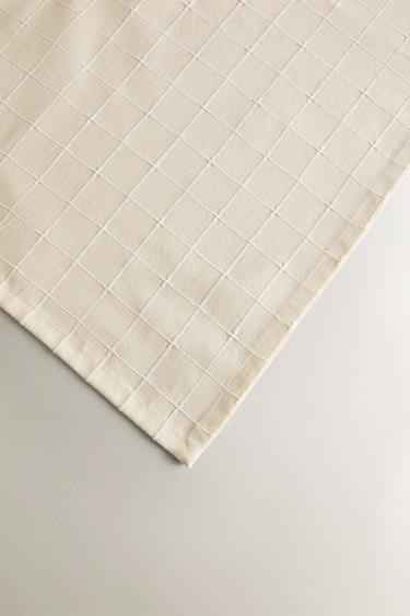 DYED THREAD GRID TABLECLOTH - Butter by Zara - Image 2