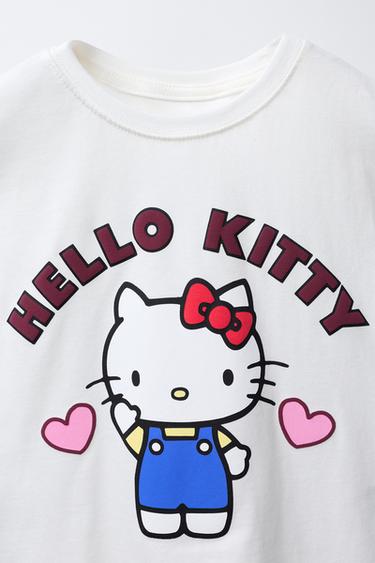 HELLO KITTY © SANRIO VARSITY T-SHIRT - Oyster-white by Zara - Image 2