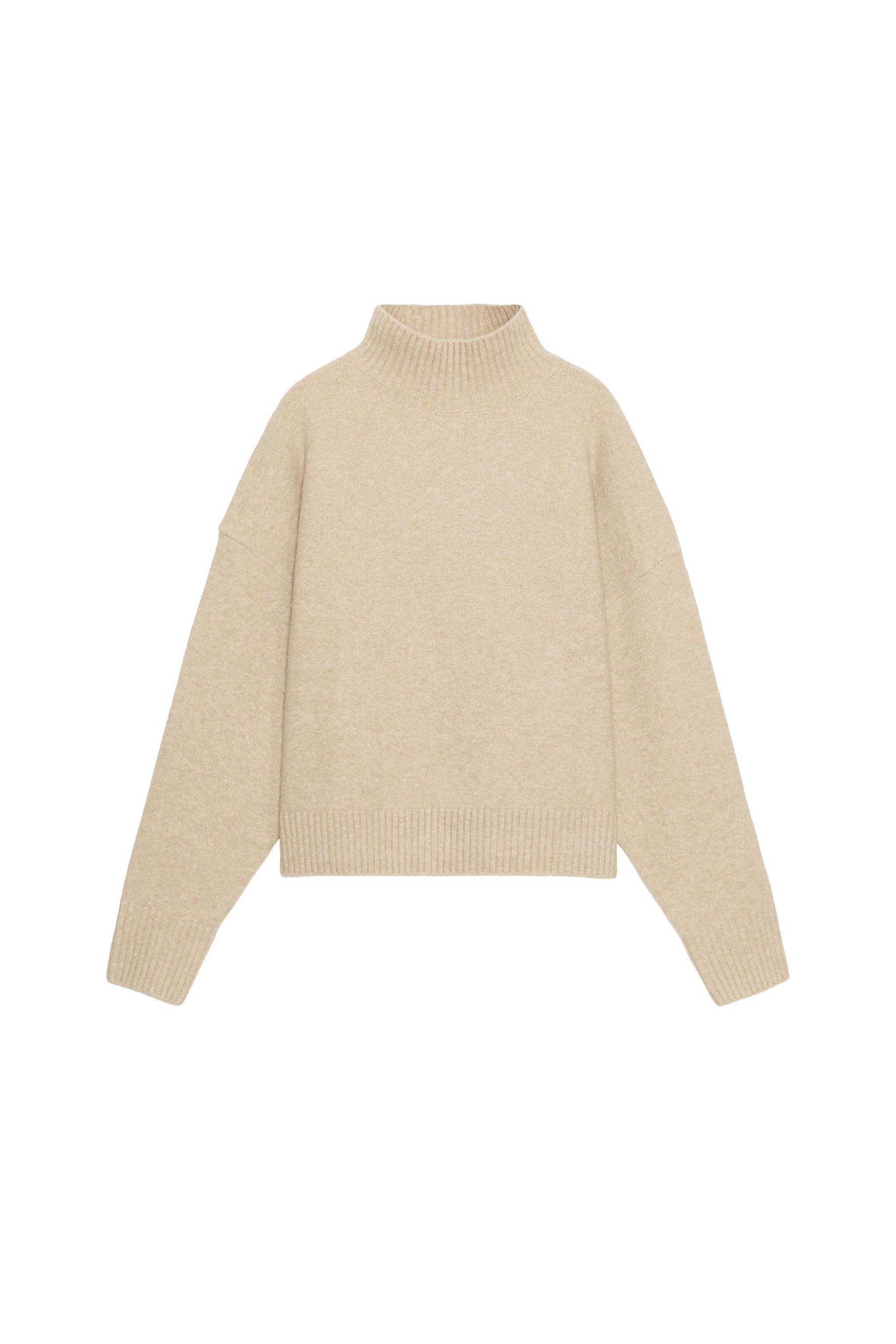 ソフトハイネックニットセーター - バーガンディ | ZARA Japan / 日本