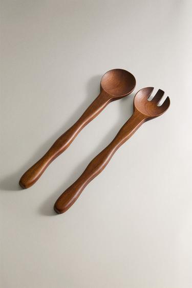 WAVY SERVERS (SET OF 2) - Brown by Zara - Image 1