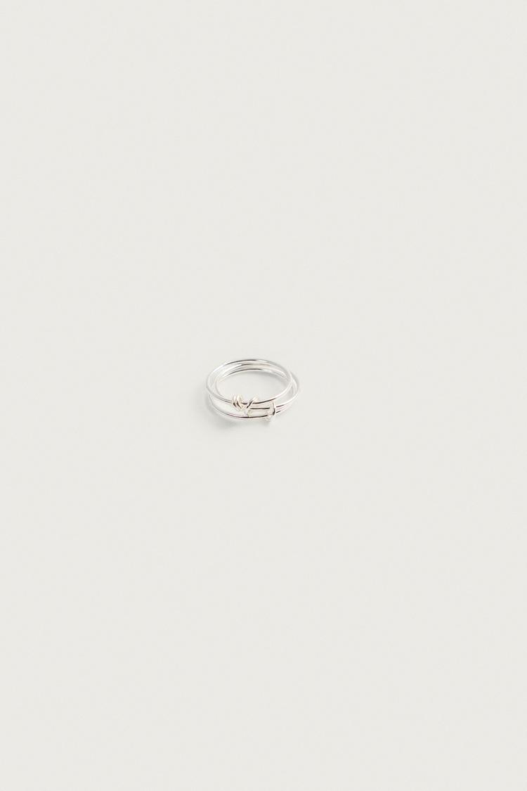 Anillo de metal con efecto multicapa 5