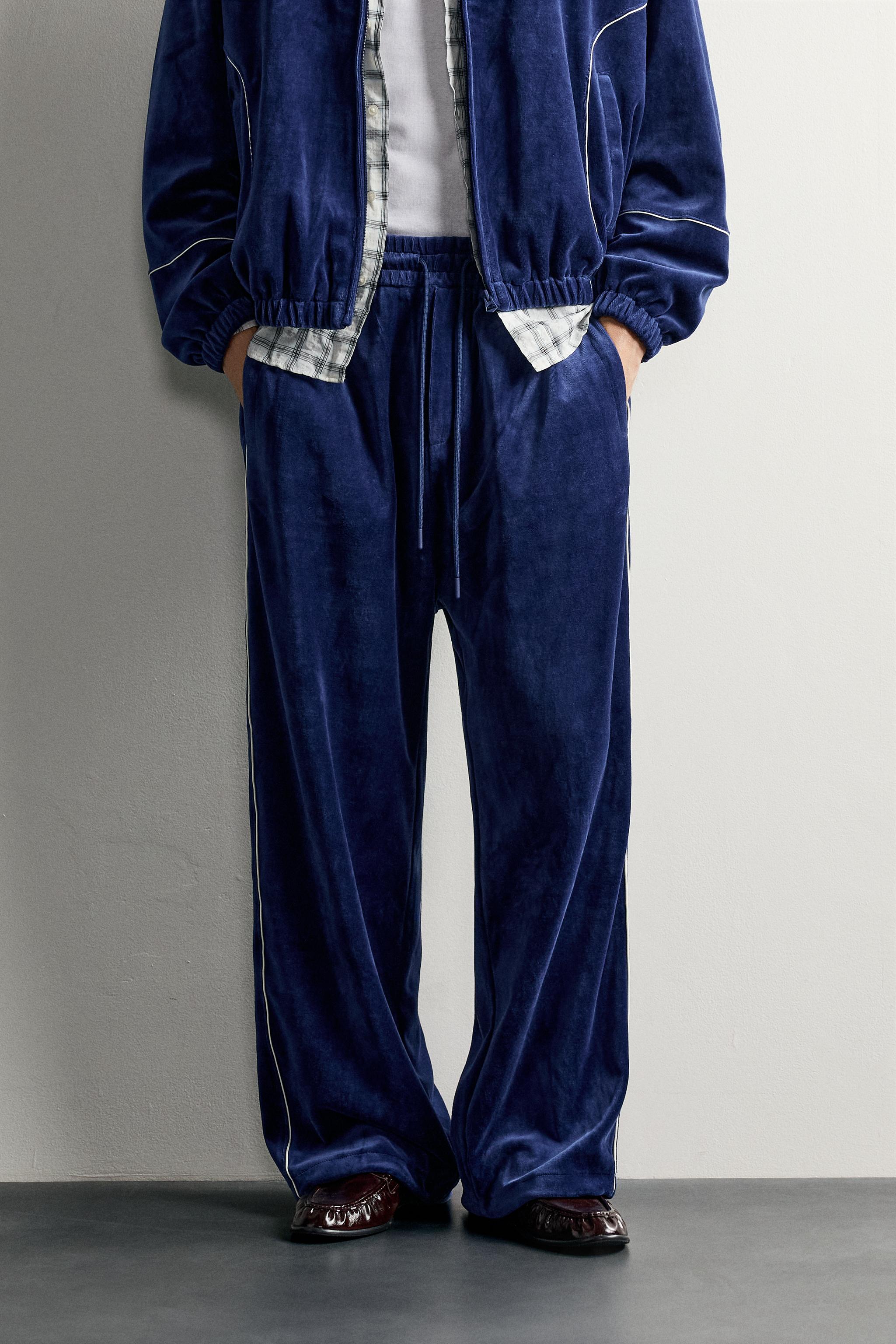 RETRO VELOUR TRACK PANTS - thumbnail 2