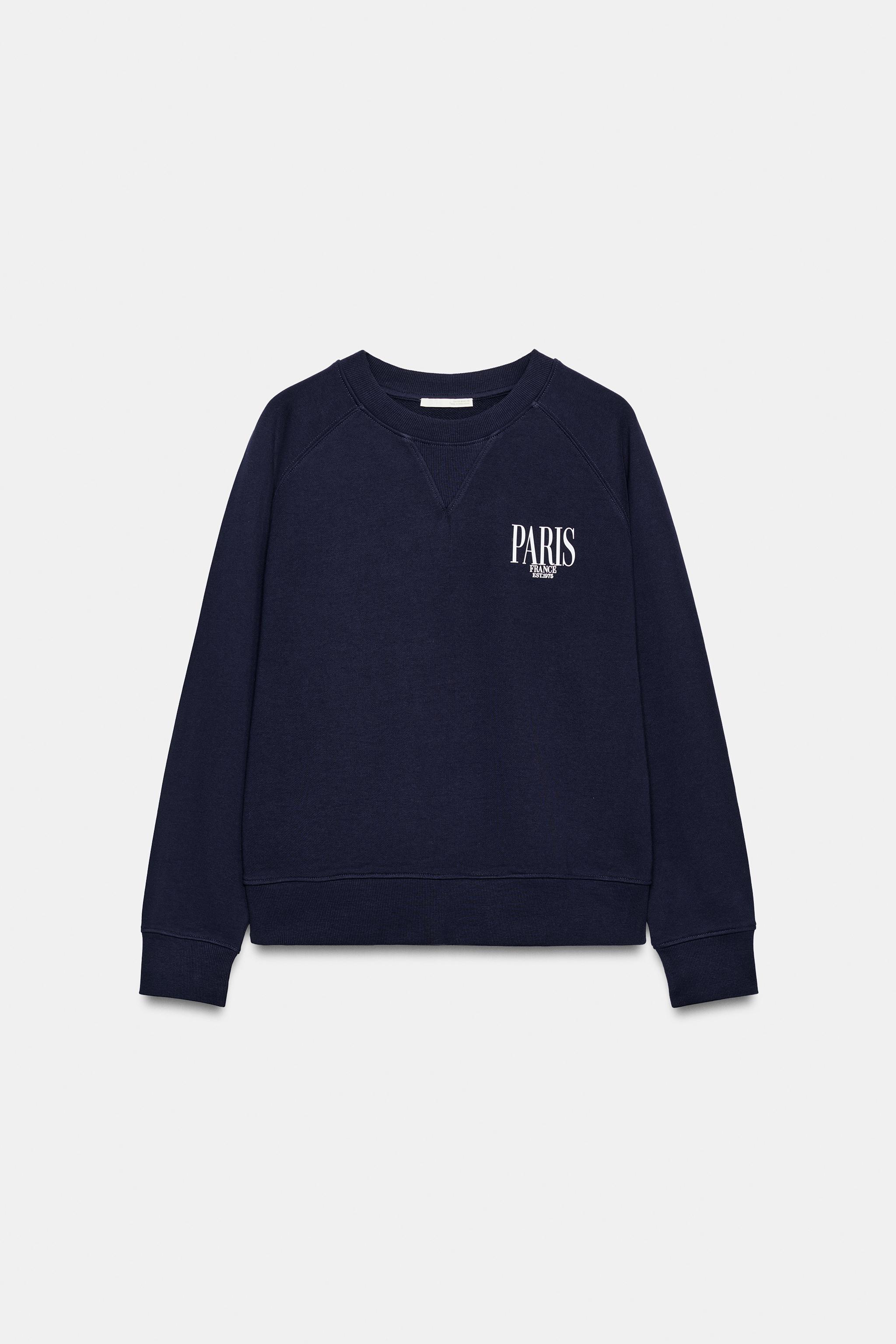 TEXT PRINT SWEATSHIRT