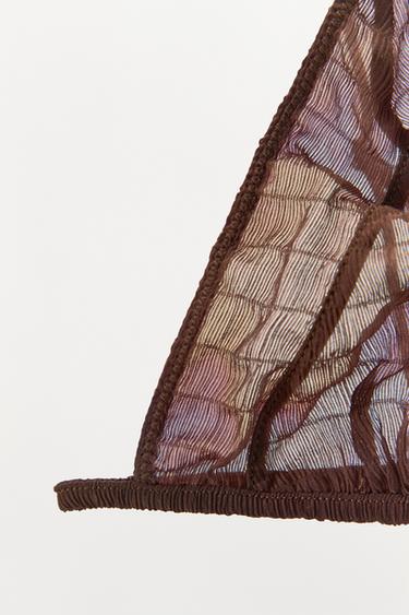 BRALETTE CON SEDA ESTRUCTURA LIMITED EDITION - Marrón de Zara