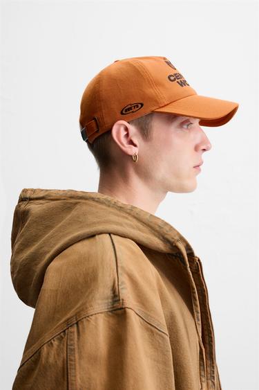 CASQUETTE À IMPRIMÉ EN CONTRASTE - Orange de Zara - Image 1