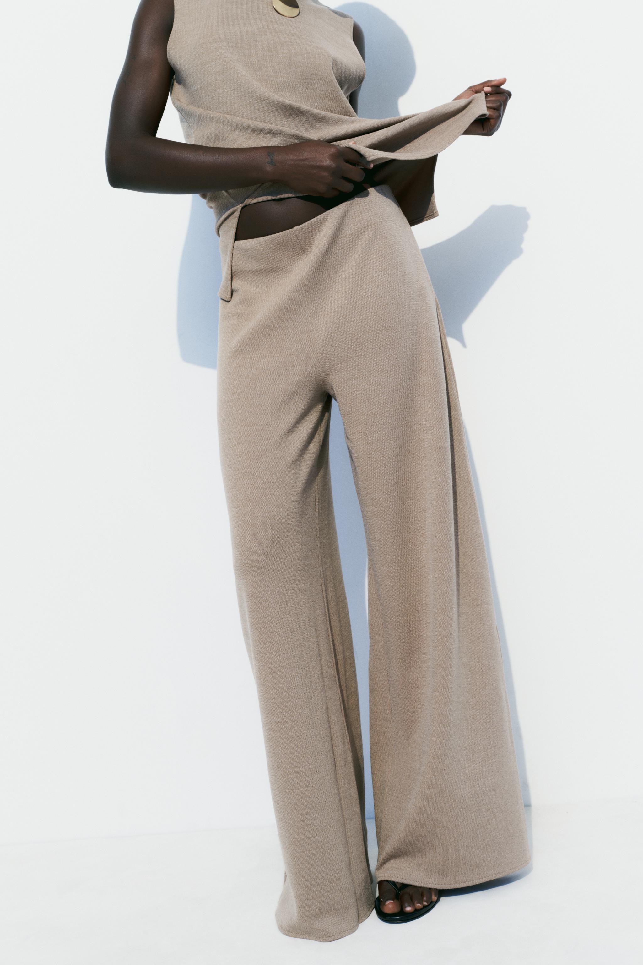 SOFT TOP AND WIDE LEG PANTS MATCHING SET | ZARA United States