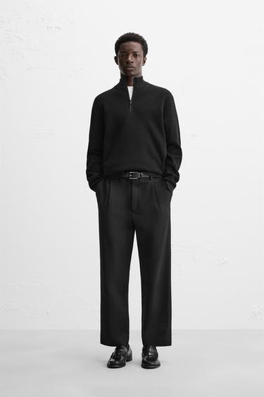 QUARTER-ZIP SWEATER - Black by Zara - Image 0
