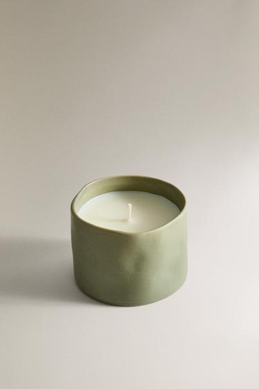 (150 G) NEROLI SCENTED CANDLE - Lemon yellow by Zara - Image 1