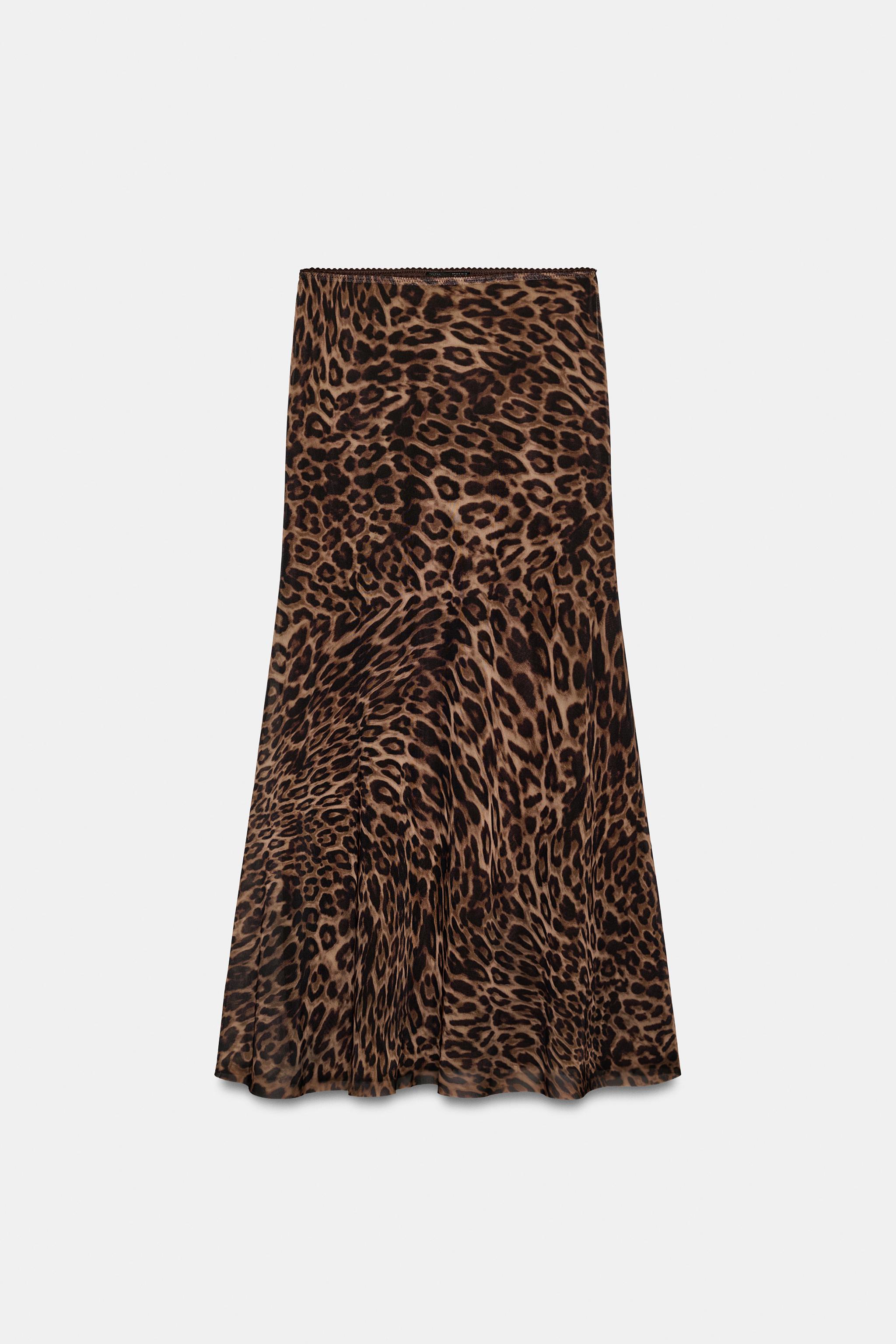 JUPE EN TULLE À IMPRIMÉ ANIMALIER