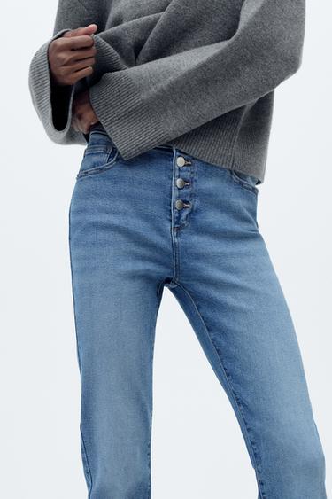Z1975 FLARED HIGH-WAIST JEANS - Mid-blue by Zara - Image 1