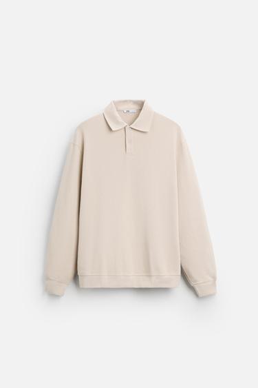 POLO INTERLOCK ESTRUCTURA - Tostado claro de Zara