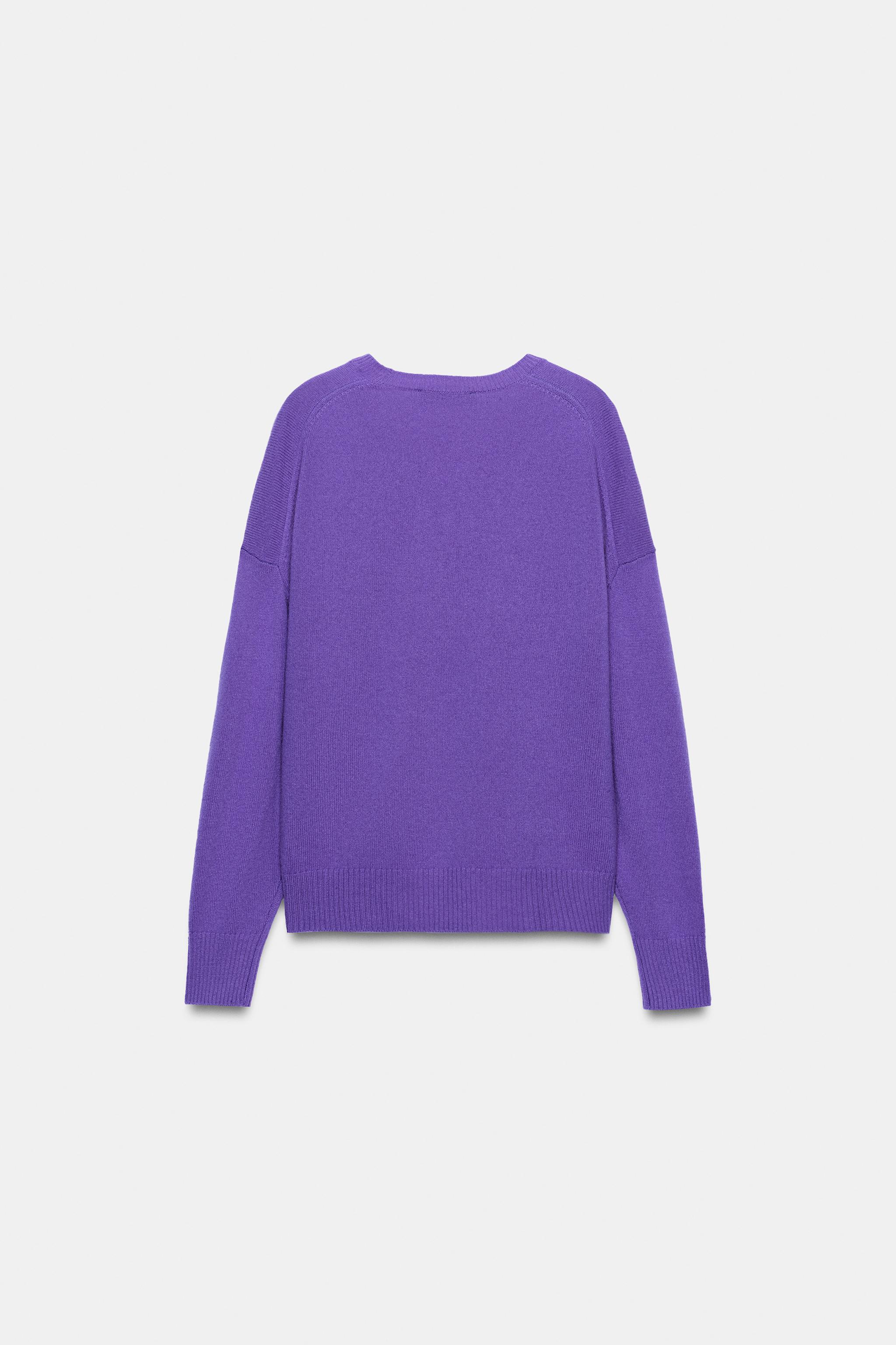 Женские свитеры Zara 100% WOOL OVERSIZED JUMPER — фото 5