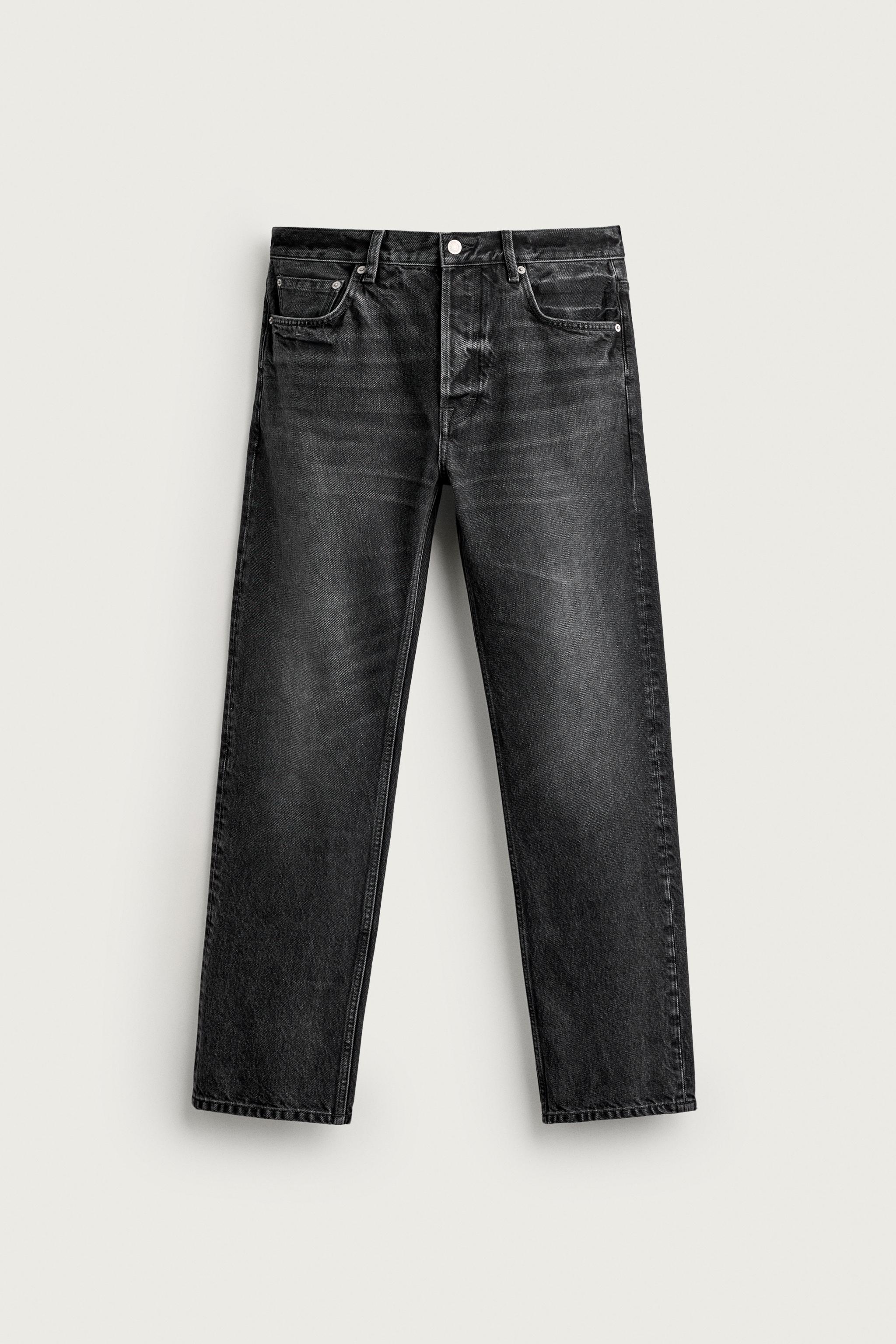 AARON LEVINE X ZARA STRAIGHT FIT JEANS — Black