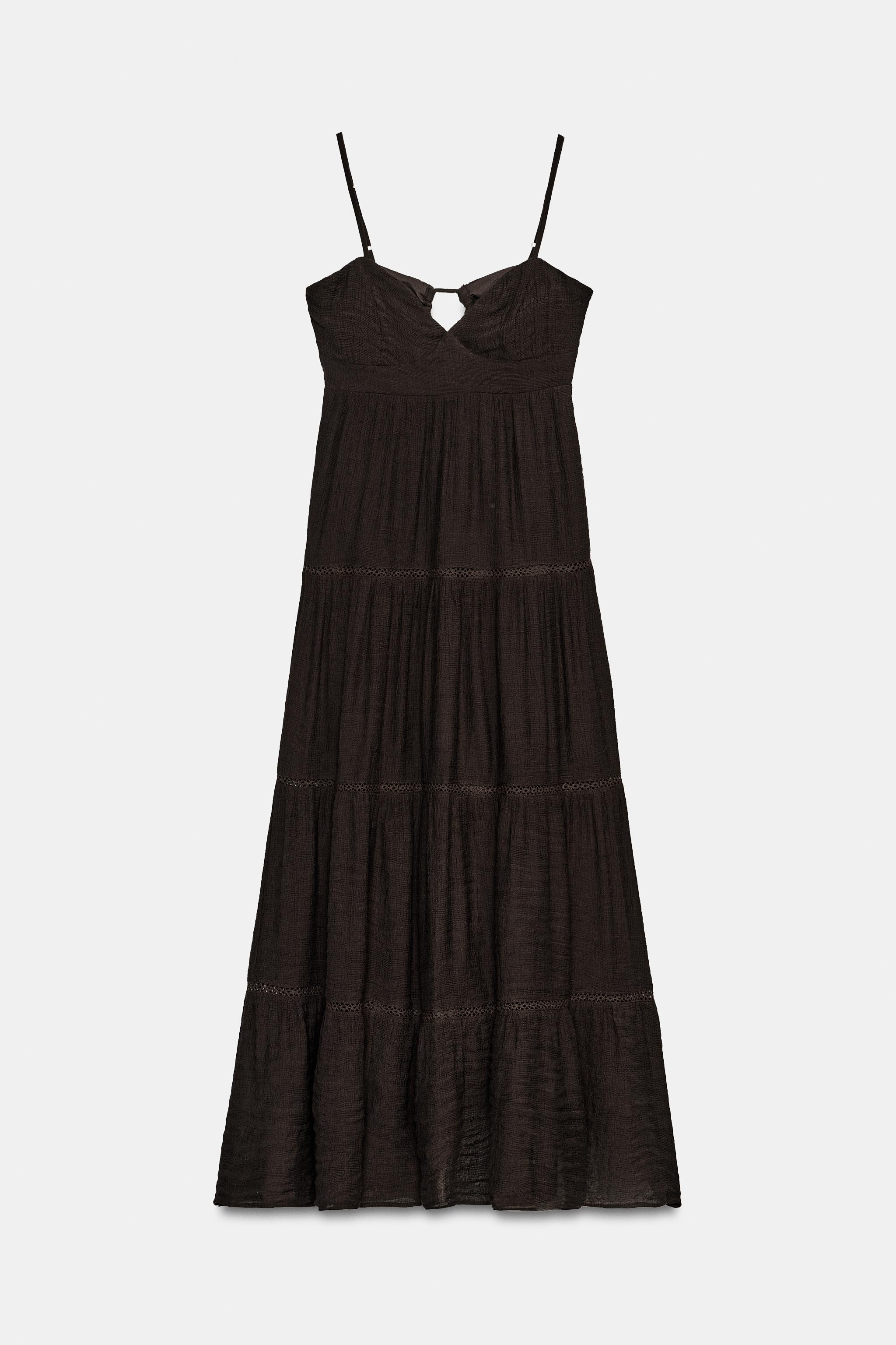 ストラップ付きロングワンピース - ラズベリー | ZARA Japan / 日本