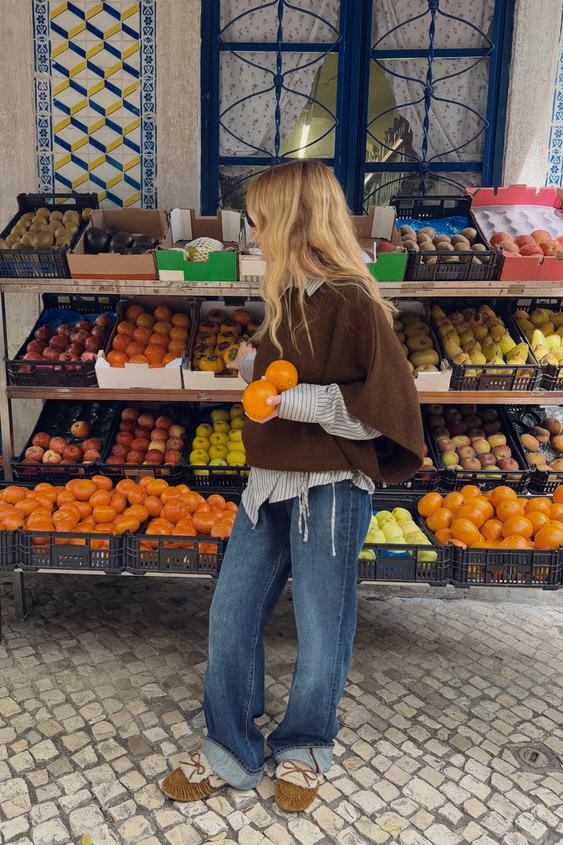 PULL EN MAILLE À MANCHES LARGES