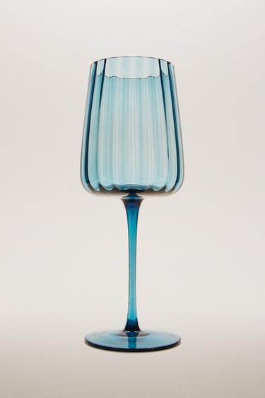 GLASS WITH LINES - Blue by Zara - Image 4