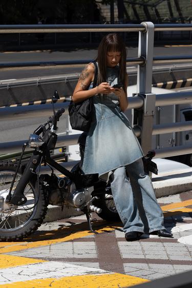 TRFデニムワンピースブルーZaraのTRFデニムワンピース - ブルー 