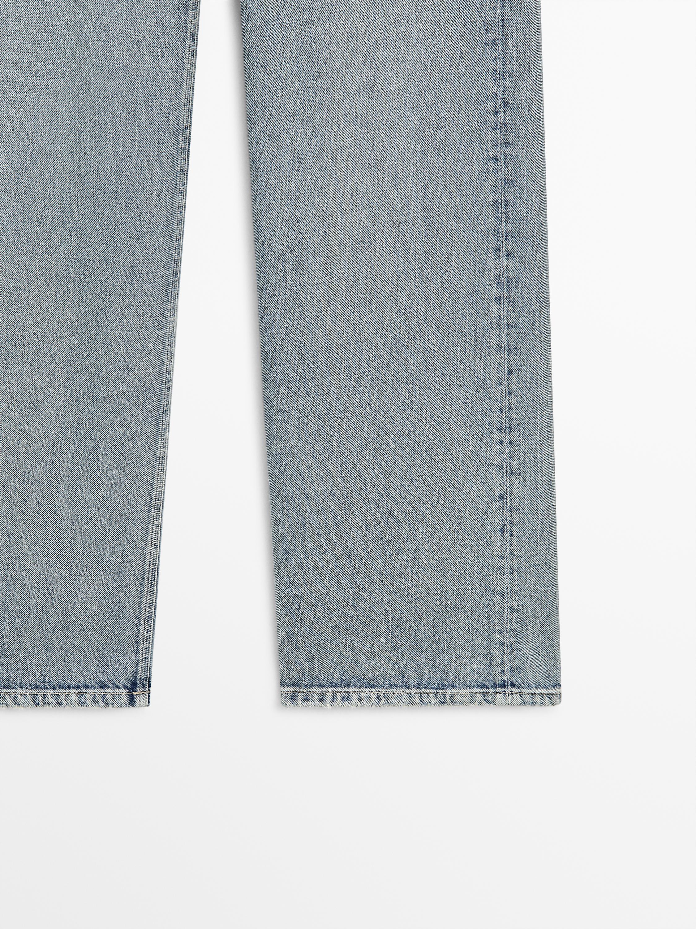 Jean wide leg taille moyenne