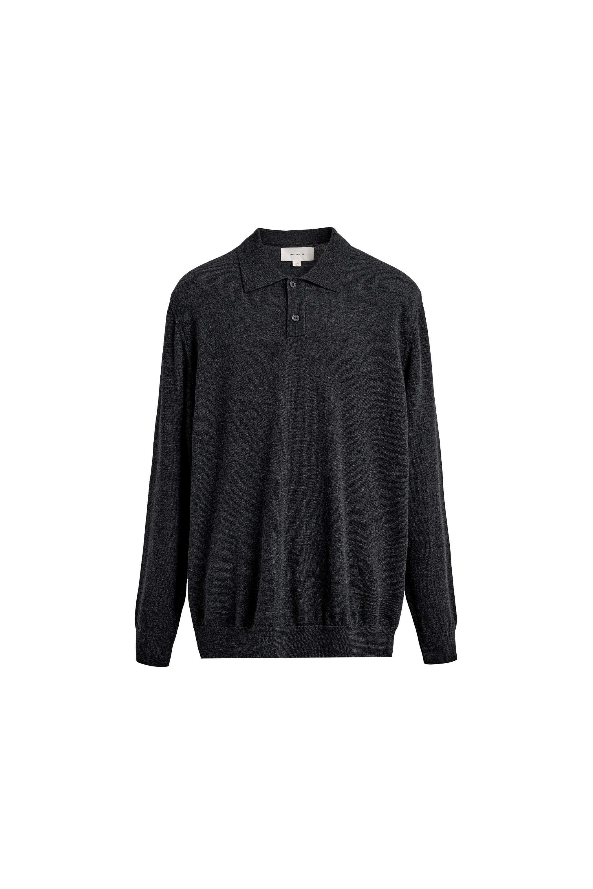 ZARA ORIGINS リブ編みジップカーディガン　OVY ZARA ORIGINS リブ編みジップカーディガン OVY ZARA ORIGINS