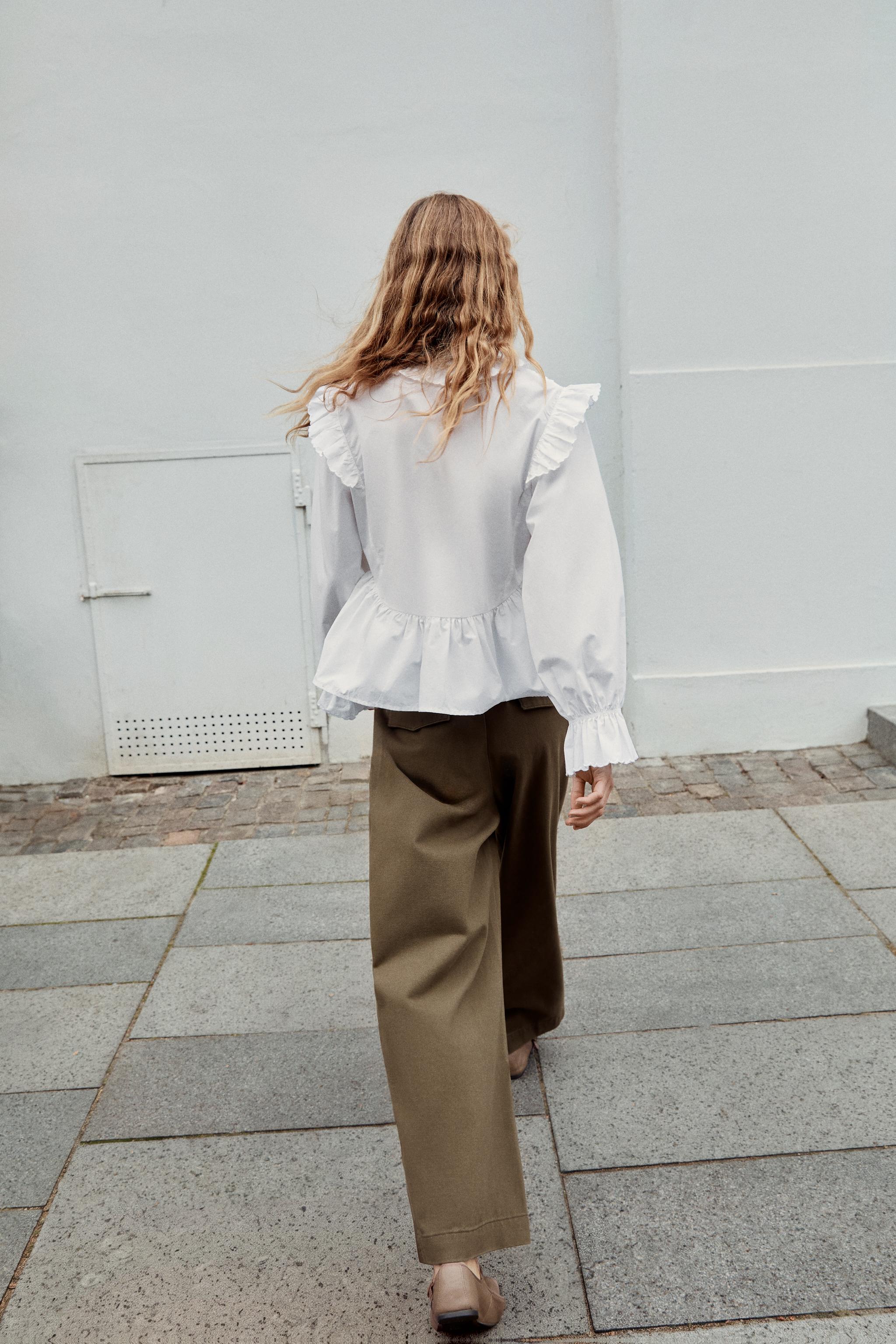 Zara ROMANTİK FIRFIRLI BLUZ görsel 3