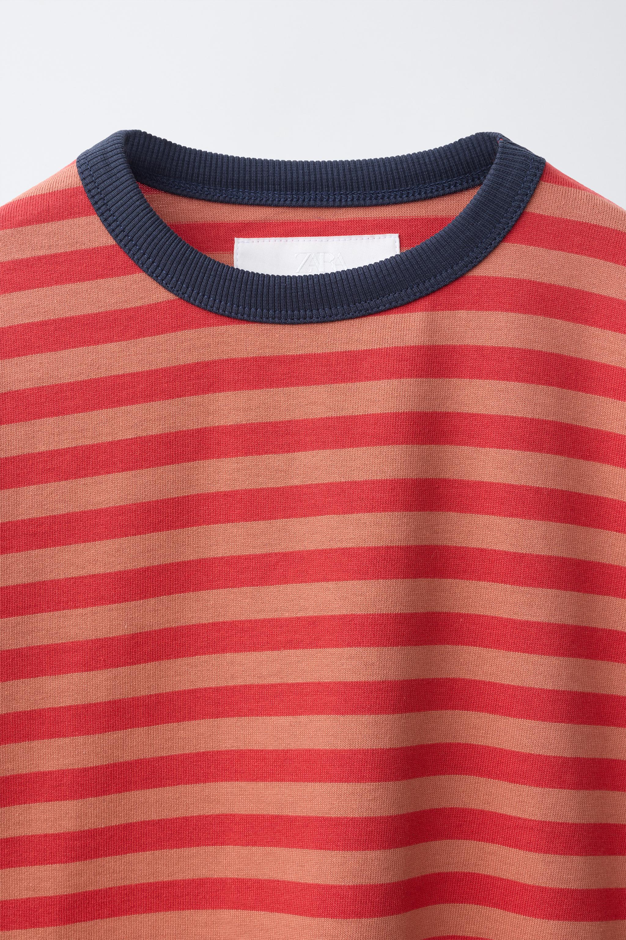 STRIPED PRINT T-SHIRT