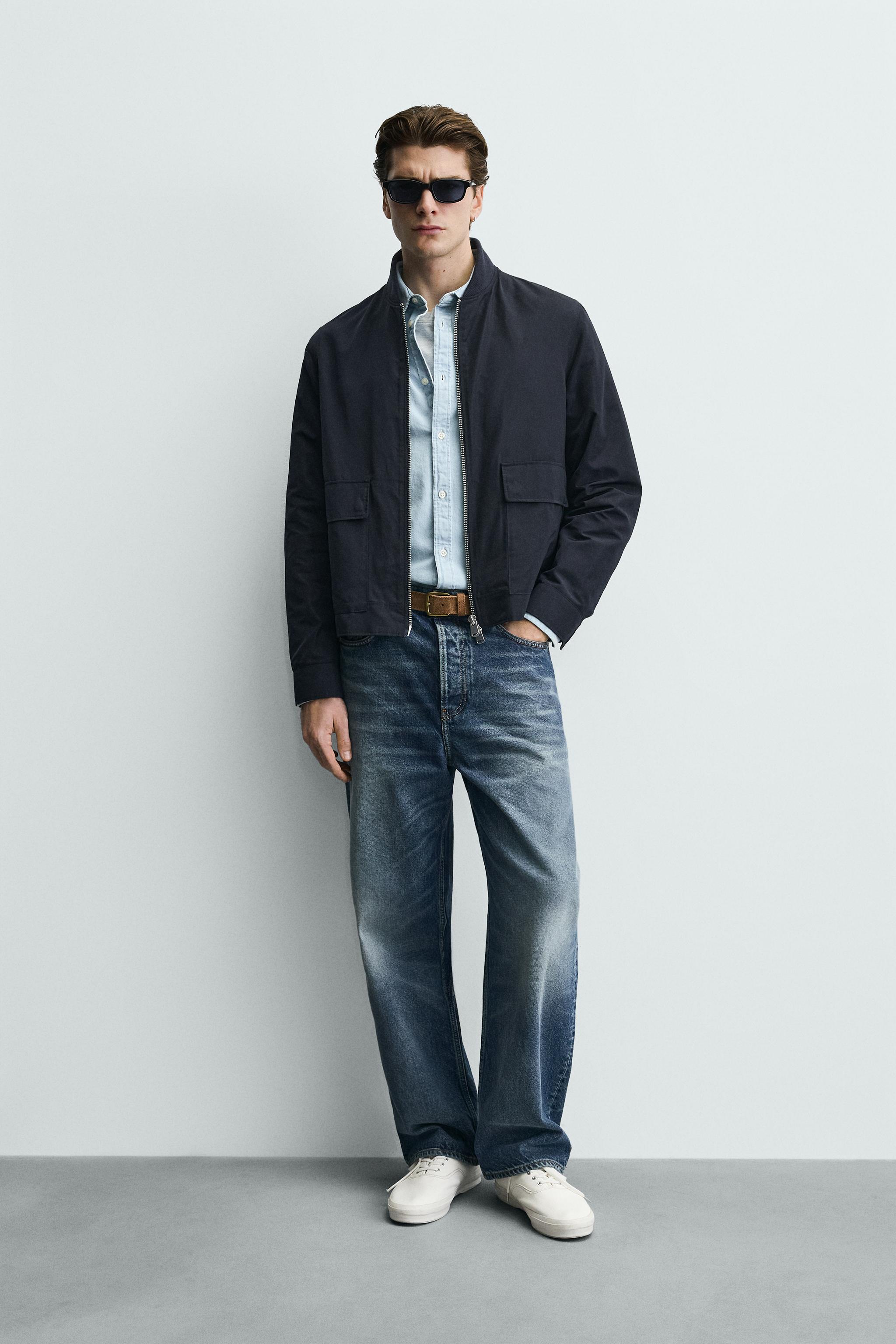 WATER REPELLENT TECHNICAL OVERSHIRT - Blue | ZARA United States