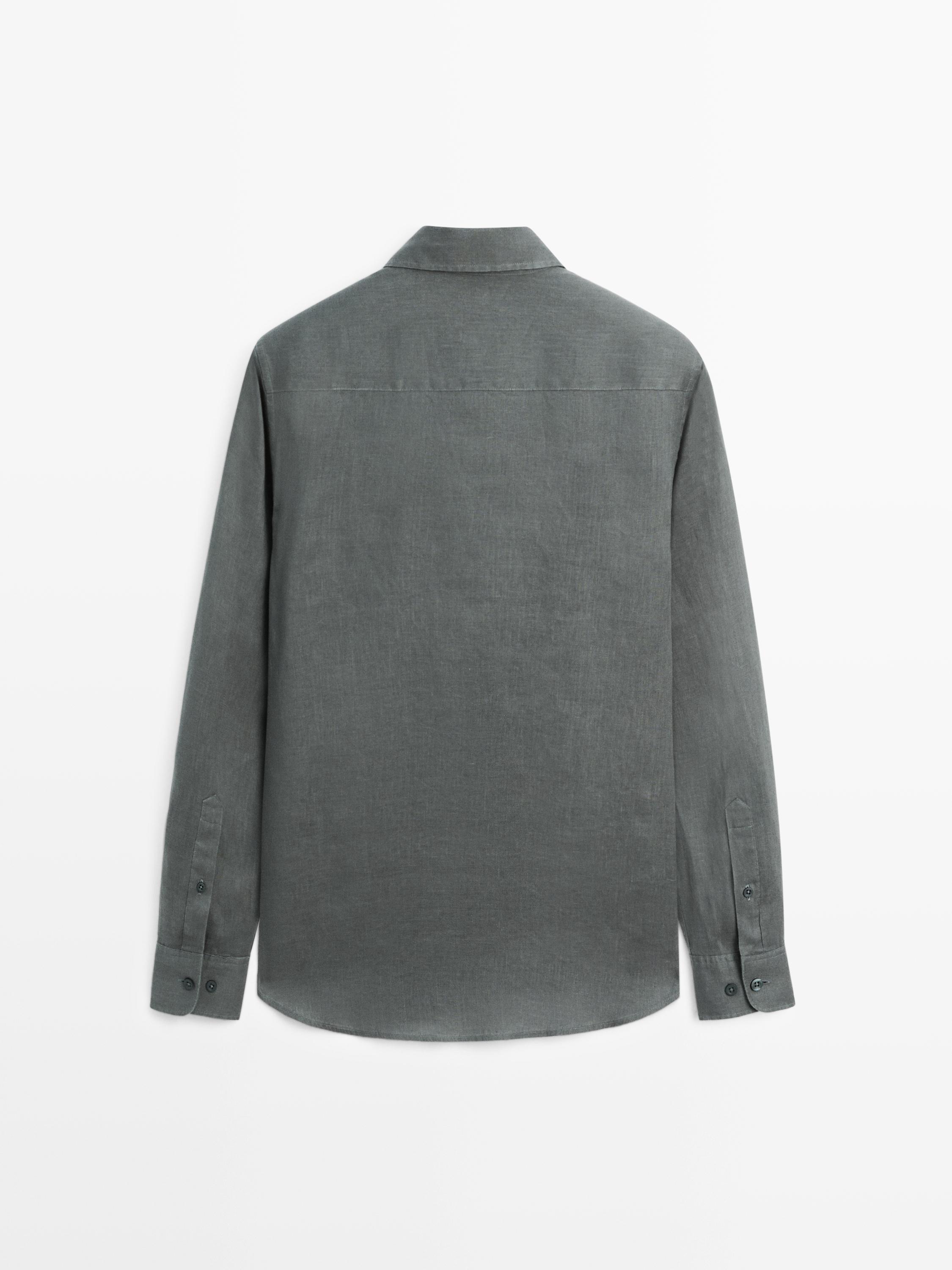 100% linen regular fit shirt