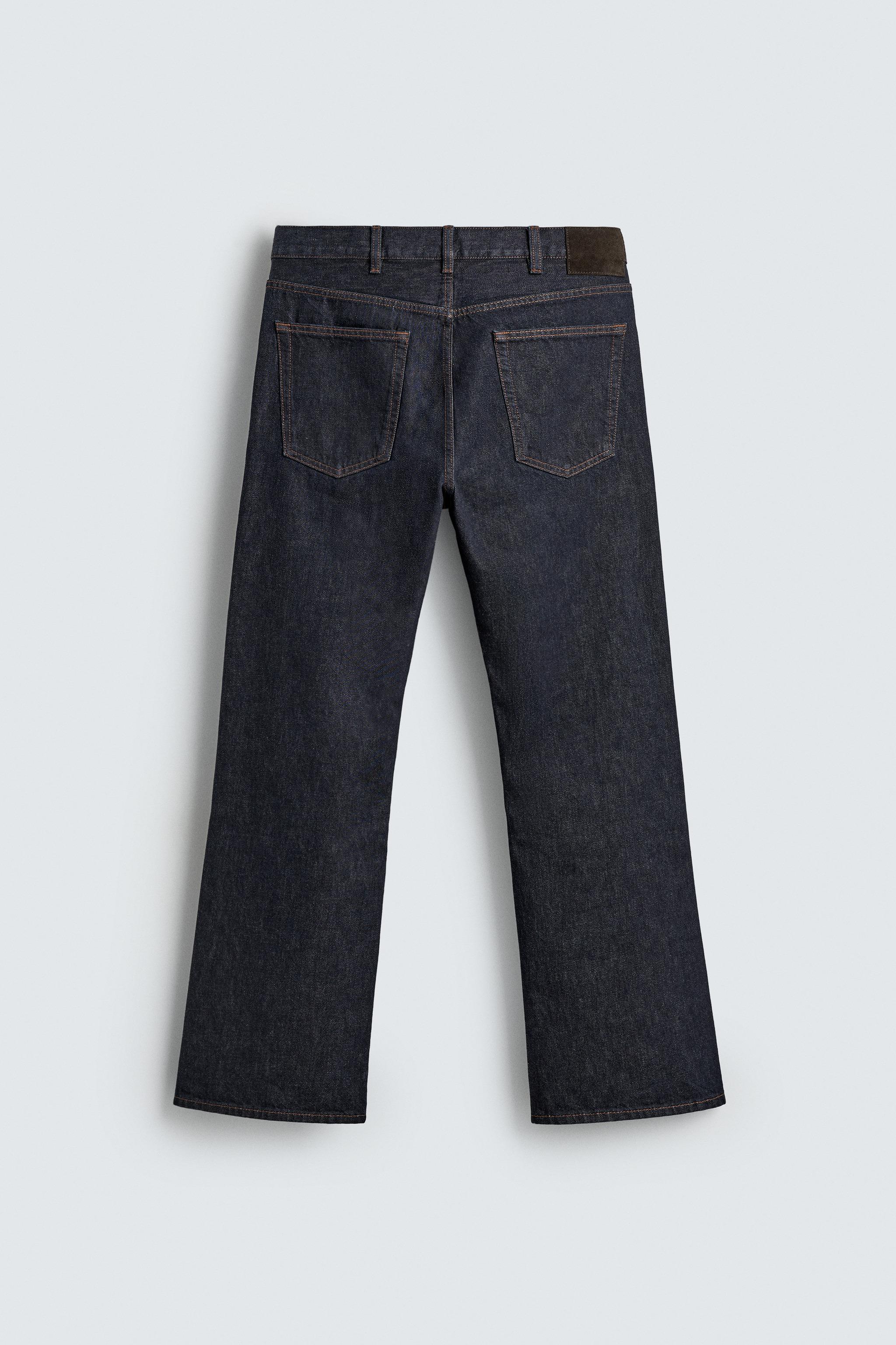 JEANS STRAIGHT FIT BOOTCUT AARON LEVINE X ZARA - インディゴブルー
