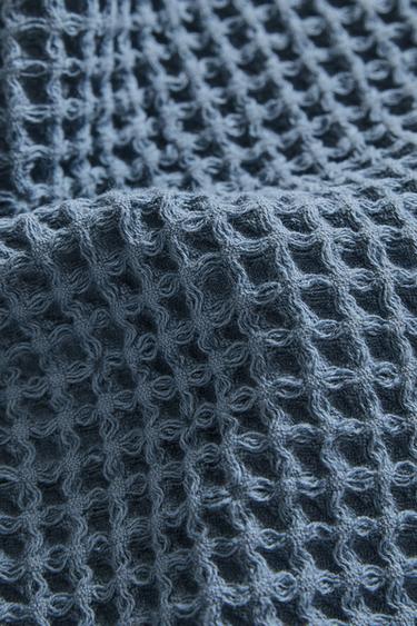 HANDTUCH MIT WAFFELSTRUKTUR (3ER-PACK) - Blassblau von Zara