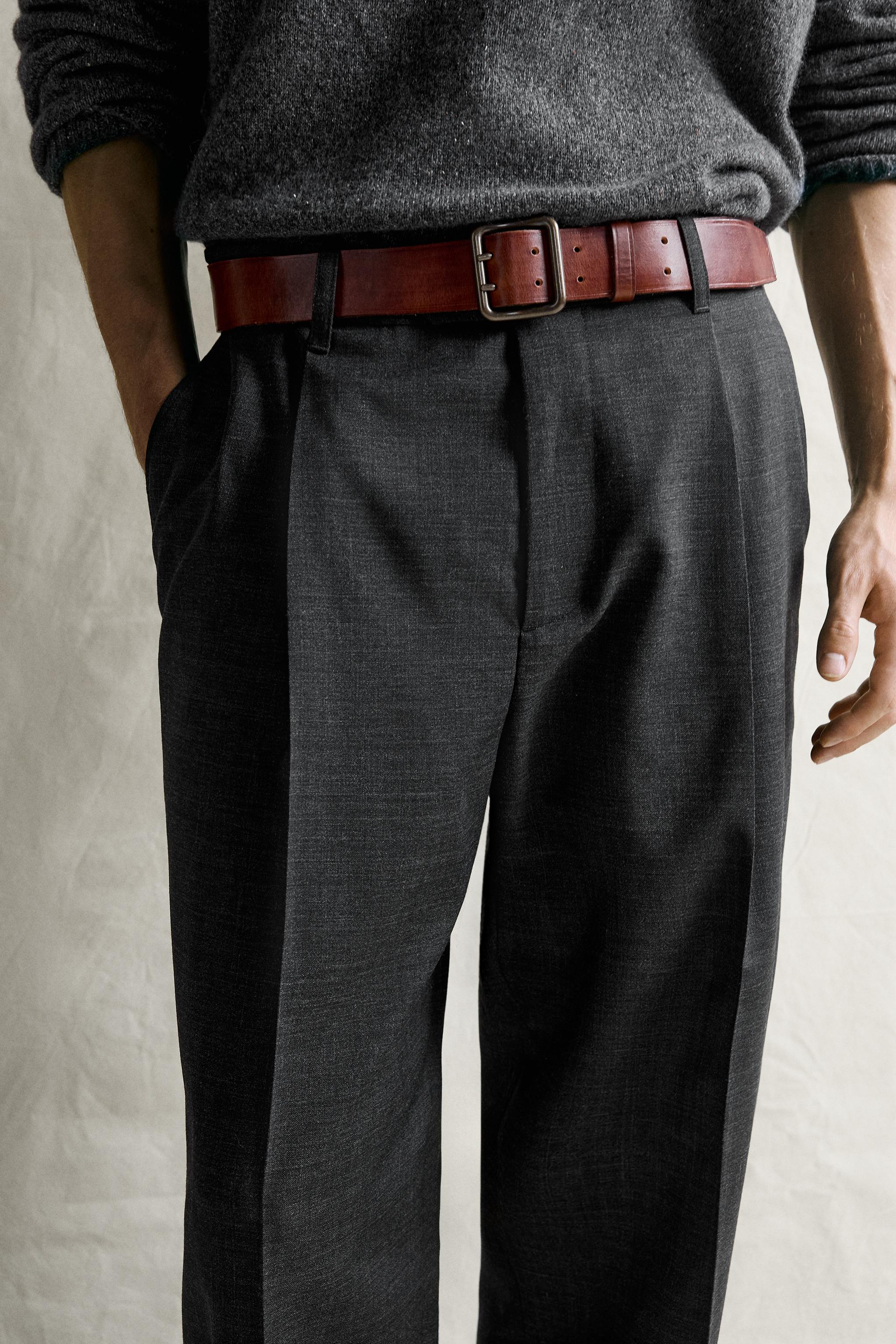MANTECO® 100% WOOL PLEATED PANTS