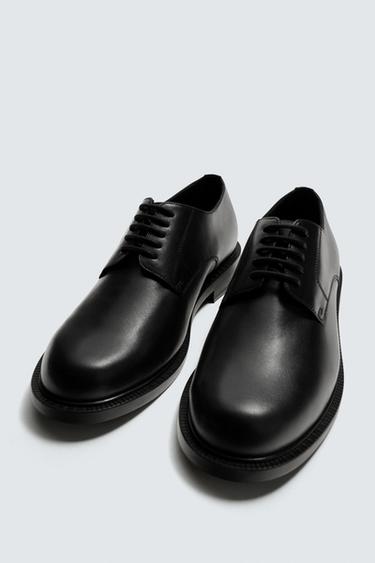 SMART LEATHER SHOES - Black by Zara - Image 2