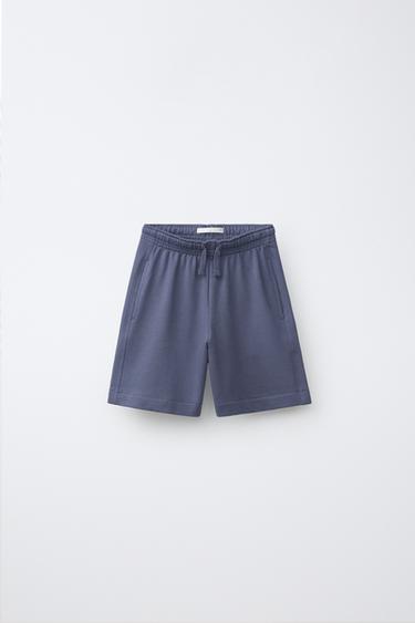 برمودا JOGGING بنص - أزرق / رمادي الخاص بـ Zara - صورة 0