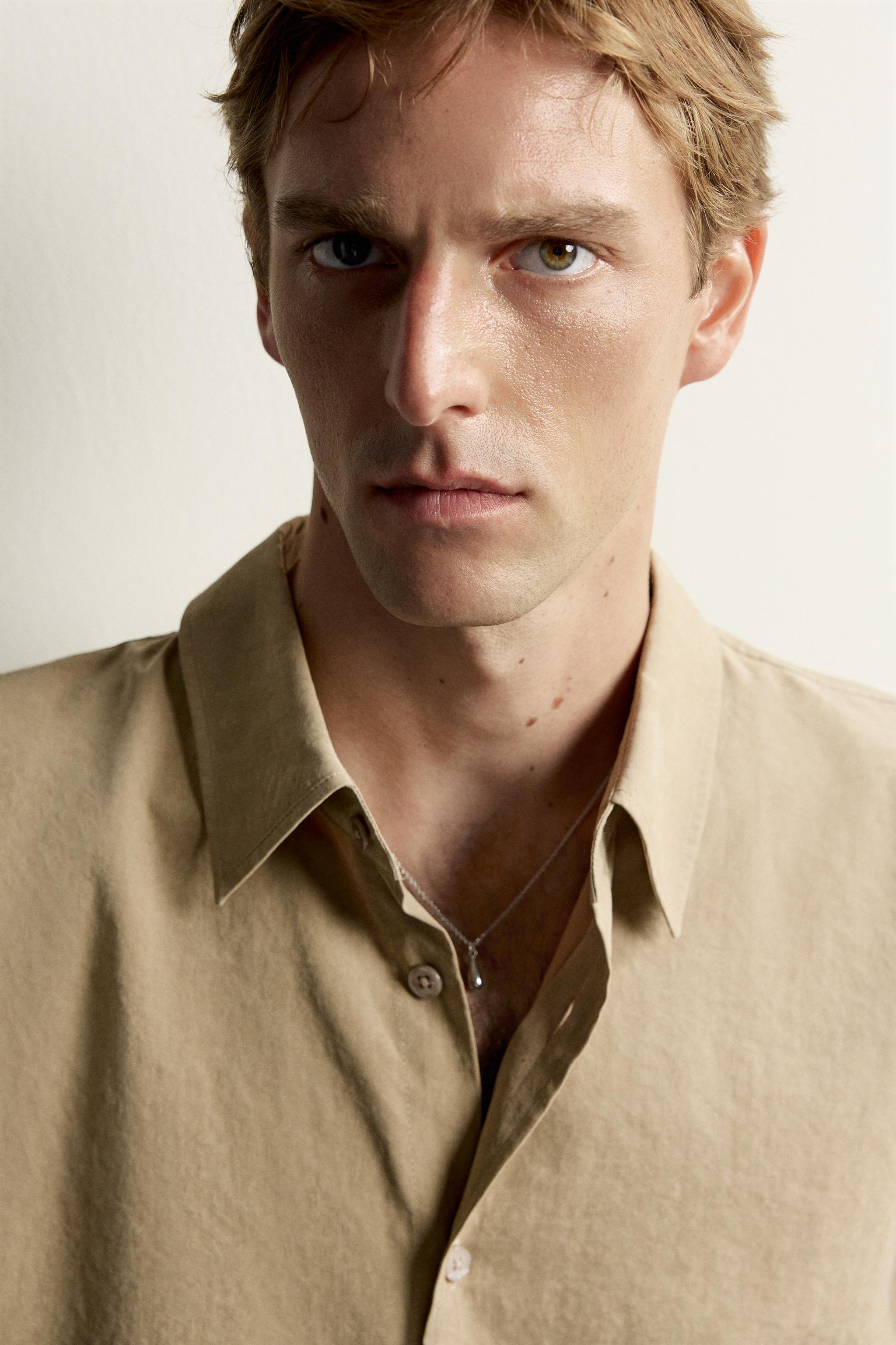 Мужские рубашки Zara SOFT RELAXED FIT SHIRT — фото 5