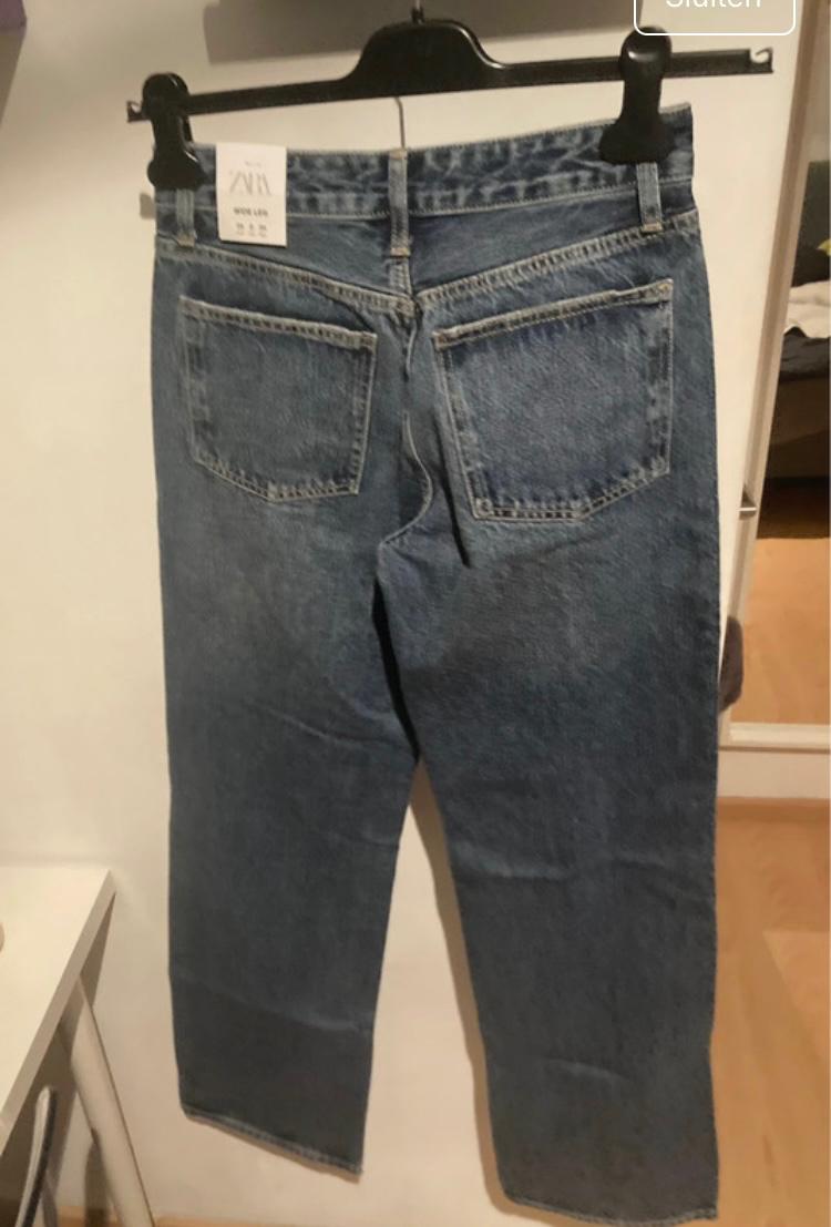 MID-RISE WIDE-LEG EXTRA-LONG TRF JEANS - Image 2