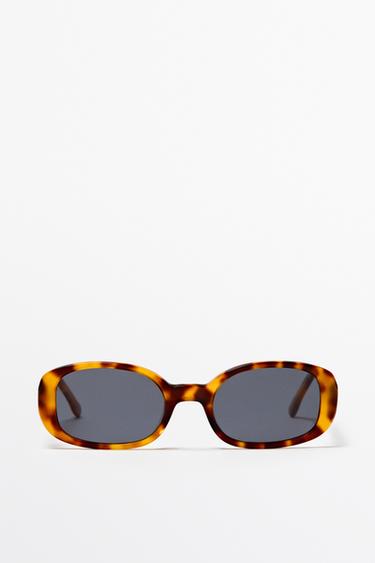 Zara Oval tortoiseshell-effect sunglasses - Aquamarine - Image 0