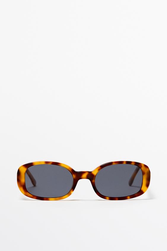 Zara Oval tortoiseshell-effect sunglasses - Aquamarine - Image 0