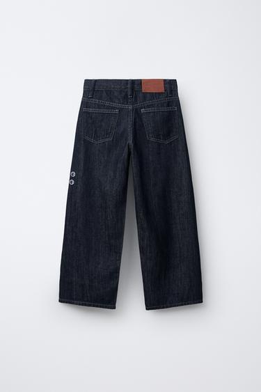 Zara CHAMPION ® X ZARA BARREL JEANS - Blue