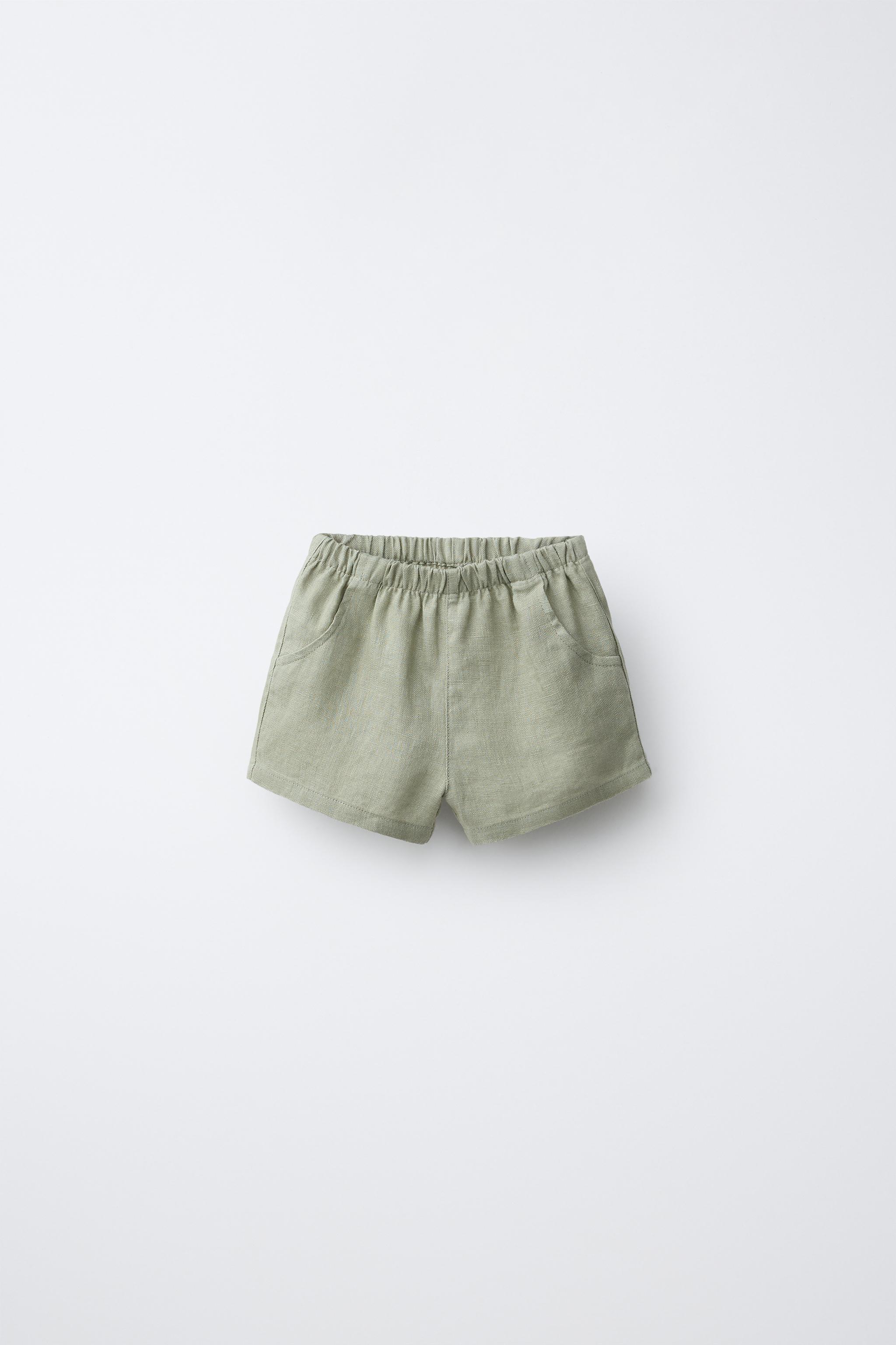 100% LINEN SHORTS